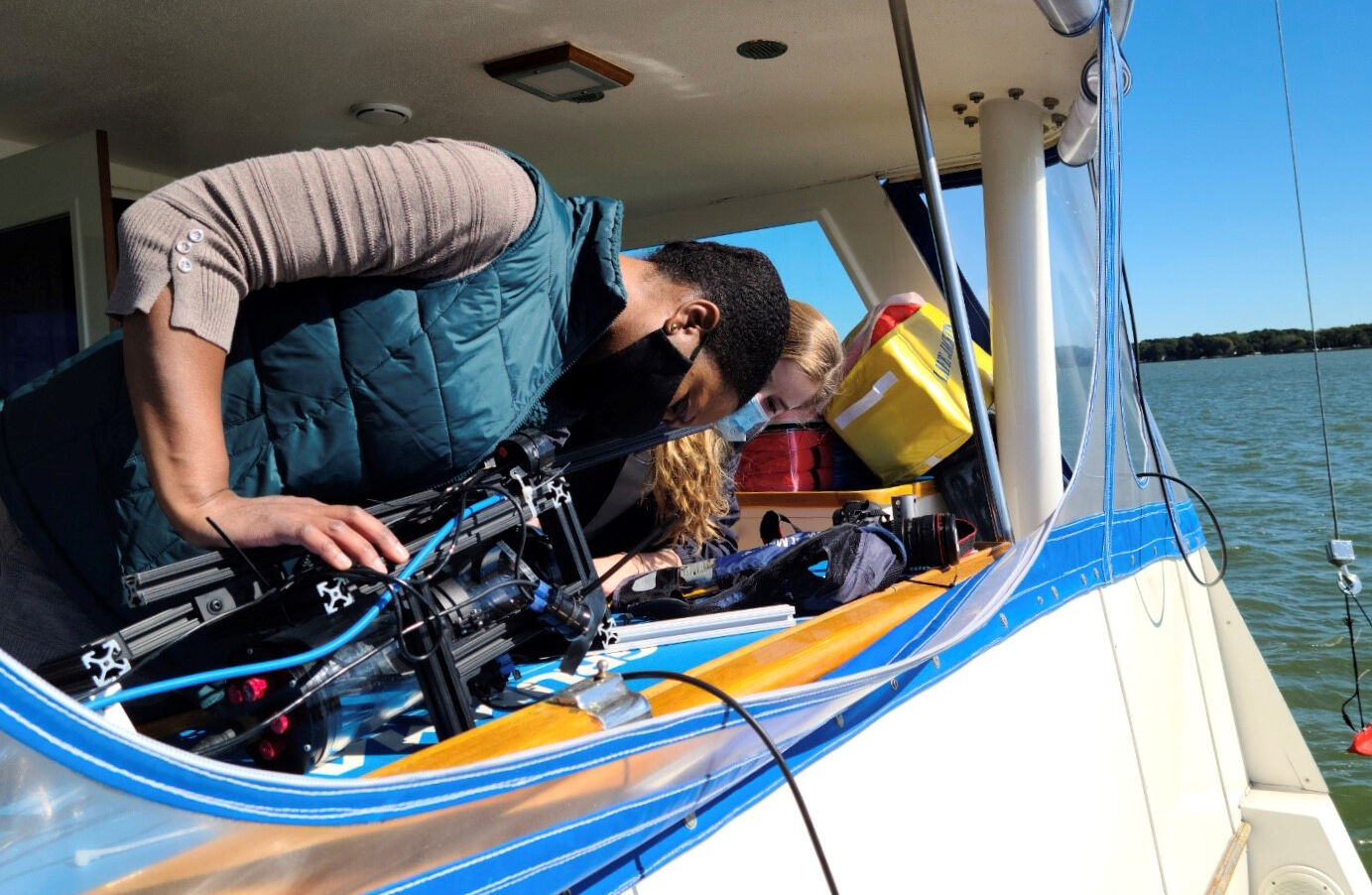 Prototype drone for oyster reefs